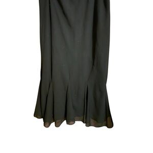 Dressbarn women’s collection midi black skirt 20 w plus pullon elastic bell hem